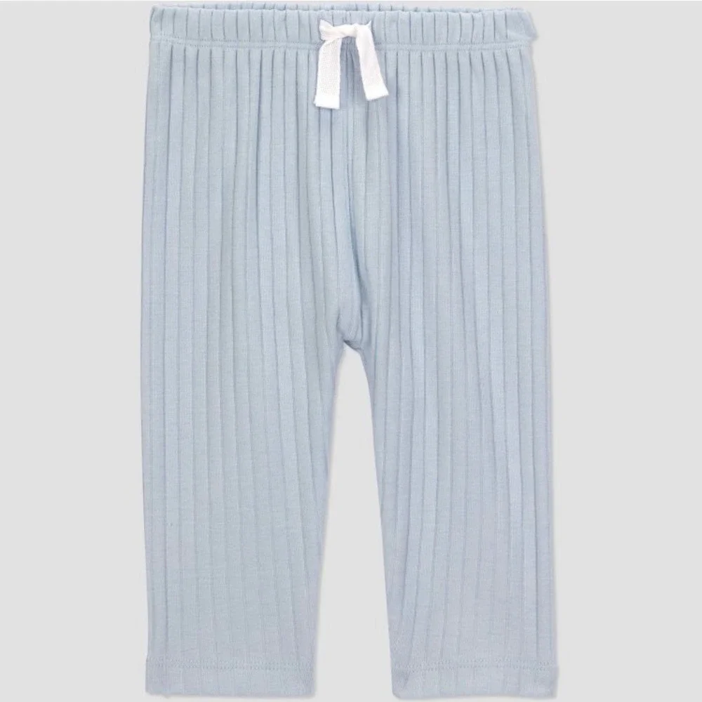 Carters‎ Just One You Newborn Light Blue Ribbed Bunny Pocket 2pc Set NWT